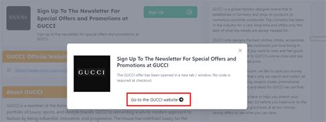 gucci cashback|Gucci discount code.